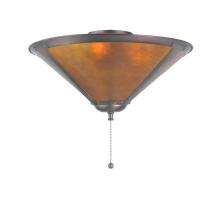 Meyda Black 38059 - 16" Wide Sutter Fan Light Fixture