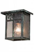 Meyda Black 43258 - 8"W Hyde Park Sprig Wall Sconce