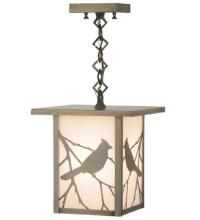 Meyda Black 43378 - 9"Sq Hyde Park Song Bird Ceiling Mini Pendant