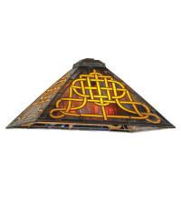 Meyda Black 47581 - 17"Sq Knotwork Mission Shade