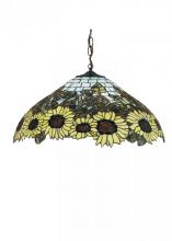 Meyda Black 47628 - 22"W Wild Sunflower Pendant