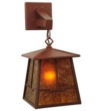 Meyda Black 47748 - 7"W Bungalow Valley View Hanging Wall Sconce