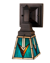 Meyda Black 48181 - 5"W VALENCIA Mission Wall Sconce