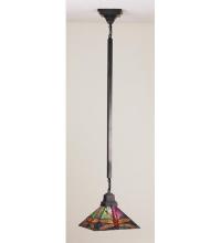 Meyda Black 48288 - 10.5" Square Prairie Dragonfly Pendant