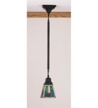 Meyda Black 48978 - 5"Sq VALENCIA Mission Mini Pendant.609