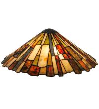 Meyda Black 49920 - 17" Wide Delta Jadestone Shade