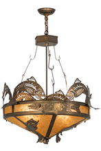 Meyda Black 50163 - 18" Wide Catch of the Day Inverted Pendant