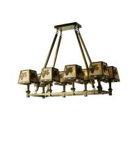 Meyda Black 50837 - 38"L Balsam Pine 8 LT Oblong Chandelier