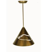 Meyda Black 50919 - 12"W Cone Mountain View Pendant