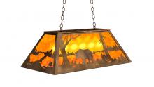 Meyda Black 51145 - 33" Long Bear at Lake Oblong Pendant