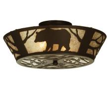 Meyda Black 51328 - 16" Wide Bear on the Loose Flushmount