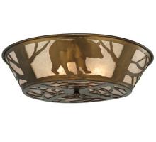 Meyda Black 51497 - 22"W Bear on the Loose Flushmount