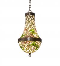 Meyda Black 52432 - 13" Wide Morning Glory Pendant