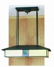 Meyda Black 56401 - 35"L Winter Pine Oblong Pendant