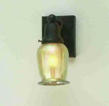 Meyda Black 56496 - 4" Wide Revival Oyster Bay Favrile Wall Sconce