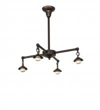 Meyda Black 62742 - 26" Wide Craftsman 4 Light Chandelier Hardware