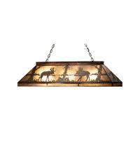 Meyda Black 65107 - 72"L Moose at Lake Oblong Pendant