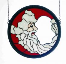 Meyda Black 65263 - 15" Wide X 15" High Santa Claus Window