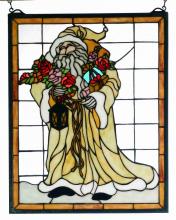 Meyda Black 65264 - 16" Wide X 20" High Father Christmas Window