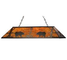 Meyda Black 65415 - 72"L Bear at Lake Oblong Pendant