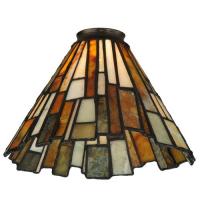 Meyda Black 65632 - 8" Wide Delta Jadestone Shade