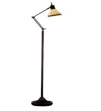 Meyda Black 65947 - 68"H Prairie Mission Adjustable Floor Lamp