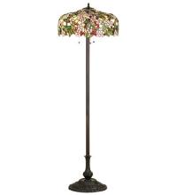 Meyda Black 66466 - 63"H Tiffany Cherry Blossom Floor Lamp