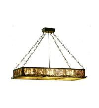 Meyda Black 67095 - 48"L Mountain Pine Oblong Inverted Pendant