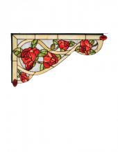 Meyda Black 67138 - 23"W X 13"H Bed of Roses Left Corner Bracket