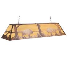 Meyda Black 67749 - 61"L Buffalo Oblong Pendant