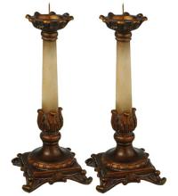 Meyda Black 69335 - 10"H Arcadia 2 Pieces Candle Sticks