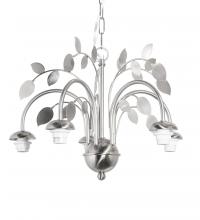 Meyda Black 69887 - SILVER LEAF 5 LIGHT CHANDELIER