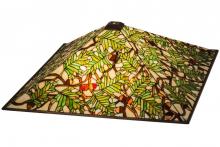 Meyda Black 69966 - 26"Sq Acorn & Oak Leaf Shade