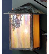 Meyda Black 73552 - 12" Wide Seneca Winter Pine Wall Sconce