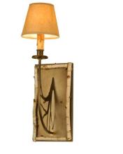 Meyda Black 81093 - 6"W Birchwood Wall Sconce