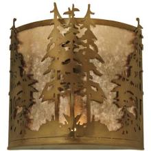 Meyda Black 81261 - 12" Wide Tall Pines Wall Sconce