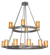 Meyda Black 81894 - 66"W Chappell 18 LT Two Tier Chandelier