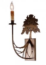 Meyda Black 82157 - 10" Wide Oak Tree Wall Sconce