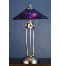 Meyda Black 82485 - 25"H Metro Fusion Plum Crazy Deco Ball Table Lamp