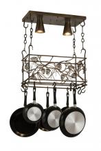 Meyda Black 82756 - 24"L Whispering Pines Pot Rack