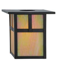 Meyda Black 83246 - 6.5" Square Hyde Park "T" Mission Shade