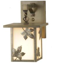 Meyda Black 89245 - 6.5"W Hyde Park Maple Leaf Hanging Wall Sconce