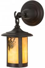 Meyda Black 90846 - 6"W Fulton Winter Pine Hanging Wall Sconce