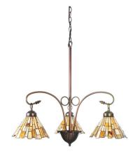 Meyda Black 98058 - 24"W Delta Jadestone 3 LT Chandelier