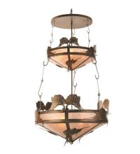 Meyda Black 99648 - 44" Wide Catch of the Day Sailfish Two Tier Inverted Pendant