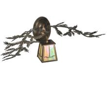 Meyda Black 99684 - 16"W Pine Branch Valley View Wall Sconce