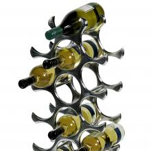 Eichholtz 103565 - Alboran Wine Rack, Fits 27 Bottles, Polished Aluminum, 14.17"W (103565 )