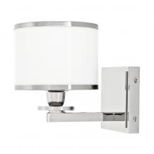 Eichholtz 108439UL - Van Cleeff Wall Sconce, 1-Light, Nickel, White Glass, 7.09"W (108439UL )