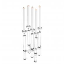 Eichholtz 111816 - Naturale Candle Holder, Crystal glass, Nickel, 7.28"W (111816 )