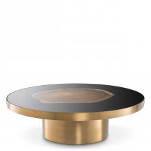 Eichholtz 113411 - Concord Coffee Table, Brass, Wood, Black, 47.24"W (113411 )